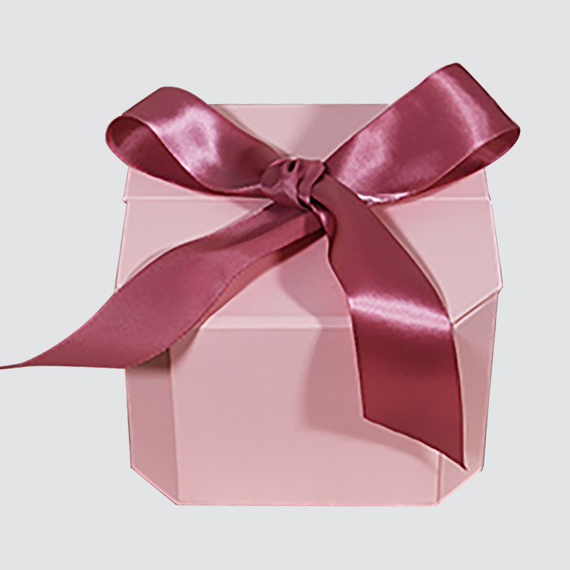 Pink Sweet Bowknot Gift Box Shaped Flap Candle Cup Chocolate Vynikající dárková krabička